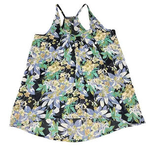 Express Women's XS Multicolor Floral Scoop Neck Cami Tank Top‎